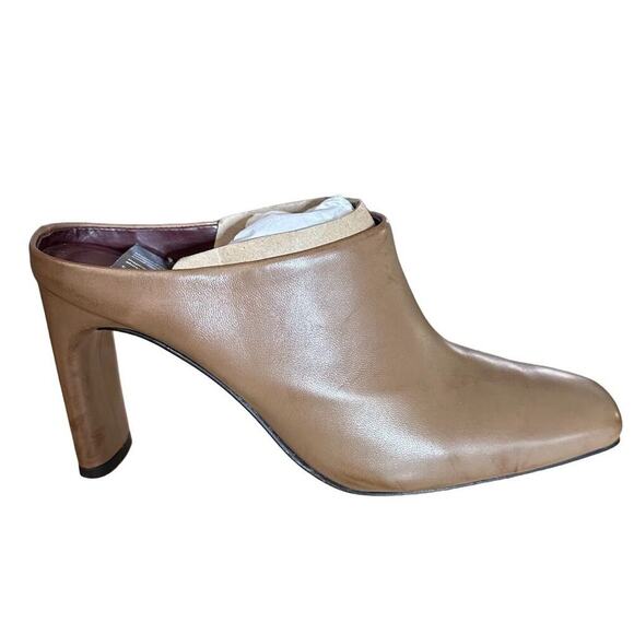 NEW Franco Sarto Women's Slide Mules Brown Leather Size 11M Casual Flats - Picture 4 of 9